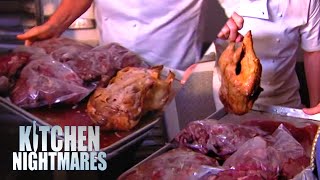 Vile Kitchen Keeps Cooked Duck In RAW MEAT JUICES | Kitchen Nightmares