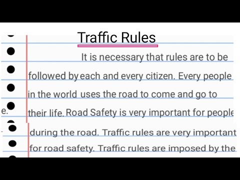 essay on uses of traffic rules