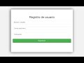 Sistema de Registro con PHP Y MYSQL