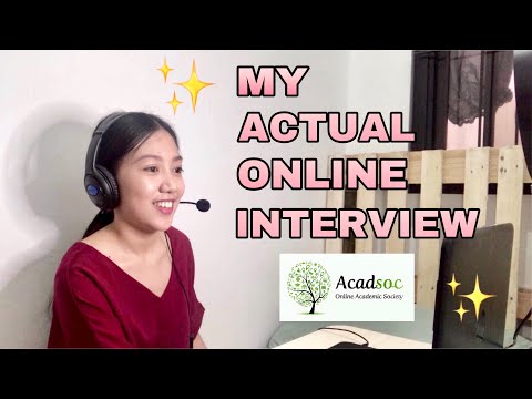 ESL ONLINE TEACHER INTERVIEW| ACADSOC|SEPTEMBER 3,2020| Precious Cindy Ventura