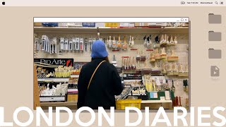 london diaries | last days of the year, art supplies shopping, diy omakase experience