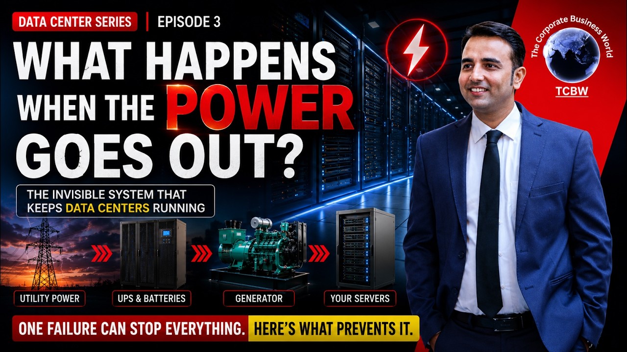 Video thumbnail: What Happens When a Data Center Loses Power? ⚡ | The Secret Backup System
