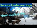 Bobcat 425 final Drive oil change , Weld New Bucket Pin