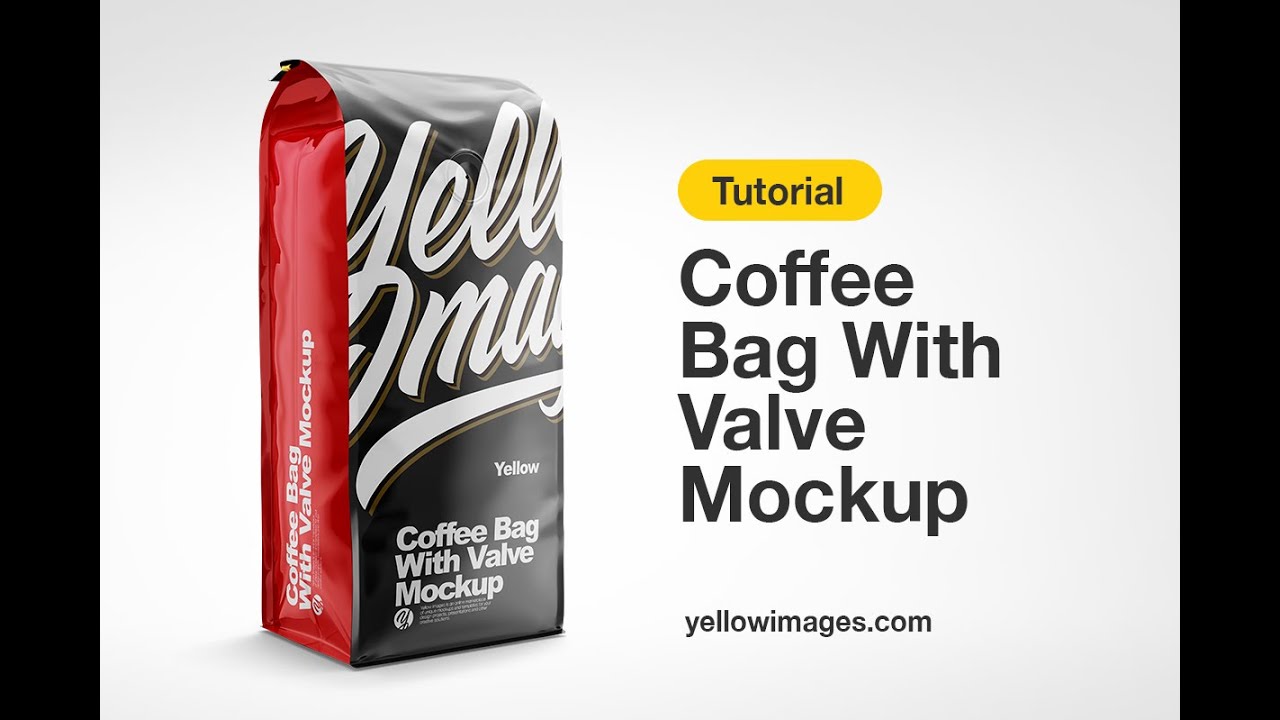 Download Yellow Images Tutorial How To Use A Mockup Coffee Bag With Valve Mockup Youtube PSD Mockup Templates