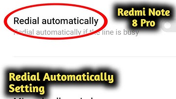 How to Redial Automatic Setting in Redmi Note 4, 5, 6, 7, 11, 12, Pro