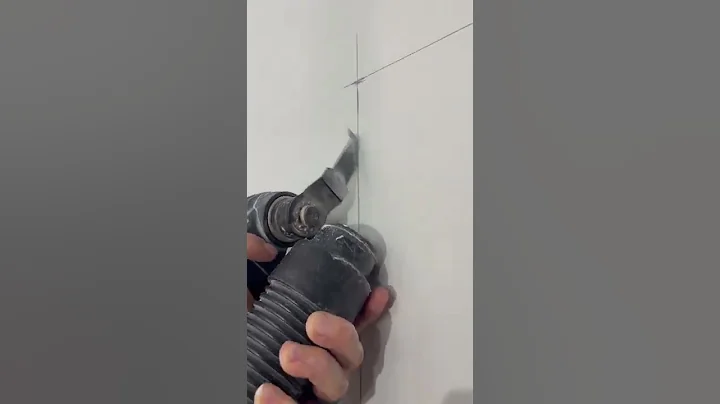 How to cut out drywall and not make a mess. #youtubeshorts #diy #shorts