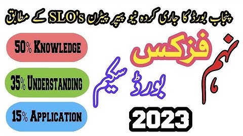 9th Class Physics Guess Paper 2023 Pairing Scheme 2023| Class 9 Physics Paper 2023 | Physics paper