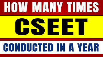 How Many times a CSEET Conducted in a Year | How Many Exams in CSEET #Shorts