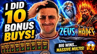 I DID 10 BONUS BUYS ON ZEUS VS HADES