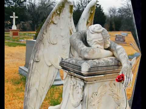 Gothic cemetery with Gothic Metal song