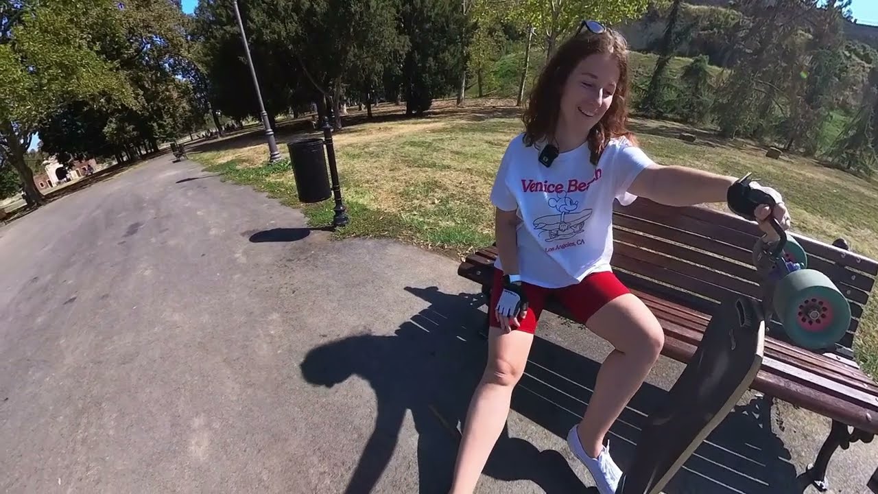 Vera's Lepsk8 LDP first ride and pumping attempts [RUS + subs] #longboard #belgrade