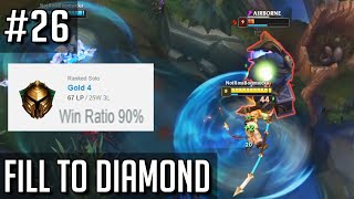 When a peanut brain is against a 90% winrate smurf in Fill to Diamond