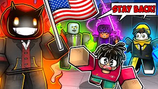 I Became THE PRESIDENT And HIRED My FRIENDS to PROTECT ME... (Roblox The Strongest Battlegrounds)