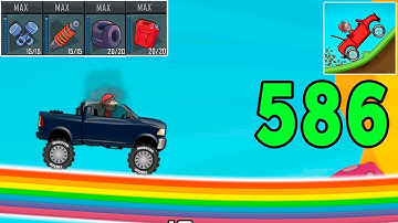 Hill Climb Racing - SUPER DIESEL 4X4 in RAINBOW - Gameplay Walkthrough Part 586 (Android,iOS)