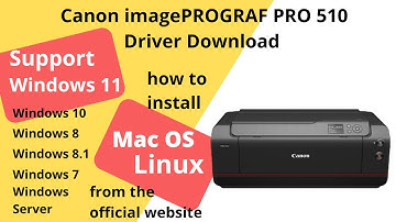 Canon imagePROGRAF PRO 510 Driver Download and Setup Windows 11 Windows 10, Mac 14, Mac 15