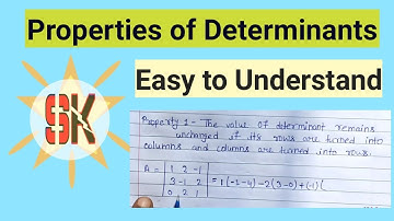 Properties of determinants | 1 to 7 Properties | matrices and determinants