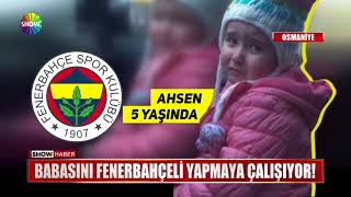 Babasını Fenerbahçeli yapmaya çalışıyor! Resimi