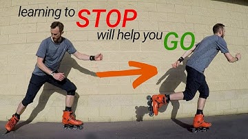 Learn to stop on inline skates to help your progression and confidence - STOP to GO on rollerblades