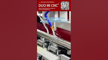 Multi-angle drilling for stainless steel round tubes with 360-degree automatic rotation. #cncmill
