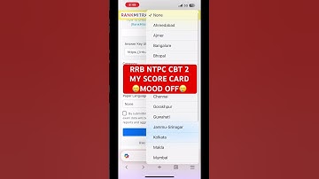 RRB NTPC CBT 2 MY SCORE CARD🥲MOOD OFF🥲#railway #ntpc #ssccgl #shorts #ytshorts #khansir  #new