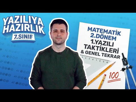 Kim 💯 İster? 7. Sınıf Matematik 2. Dönem 1. Yazılıya Hazırlık (2022) Ünite Full Tekrarları