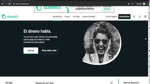 Steemit. Earn crypto by posting content