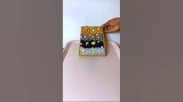 Episode 405: Satisfying video and relaxing ASMR 🌟 pour steel beads flowers from wooden box #shorts