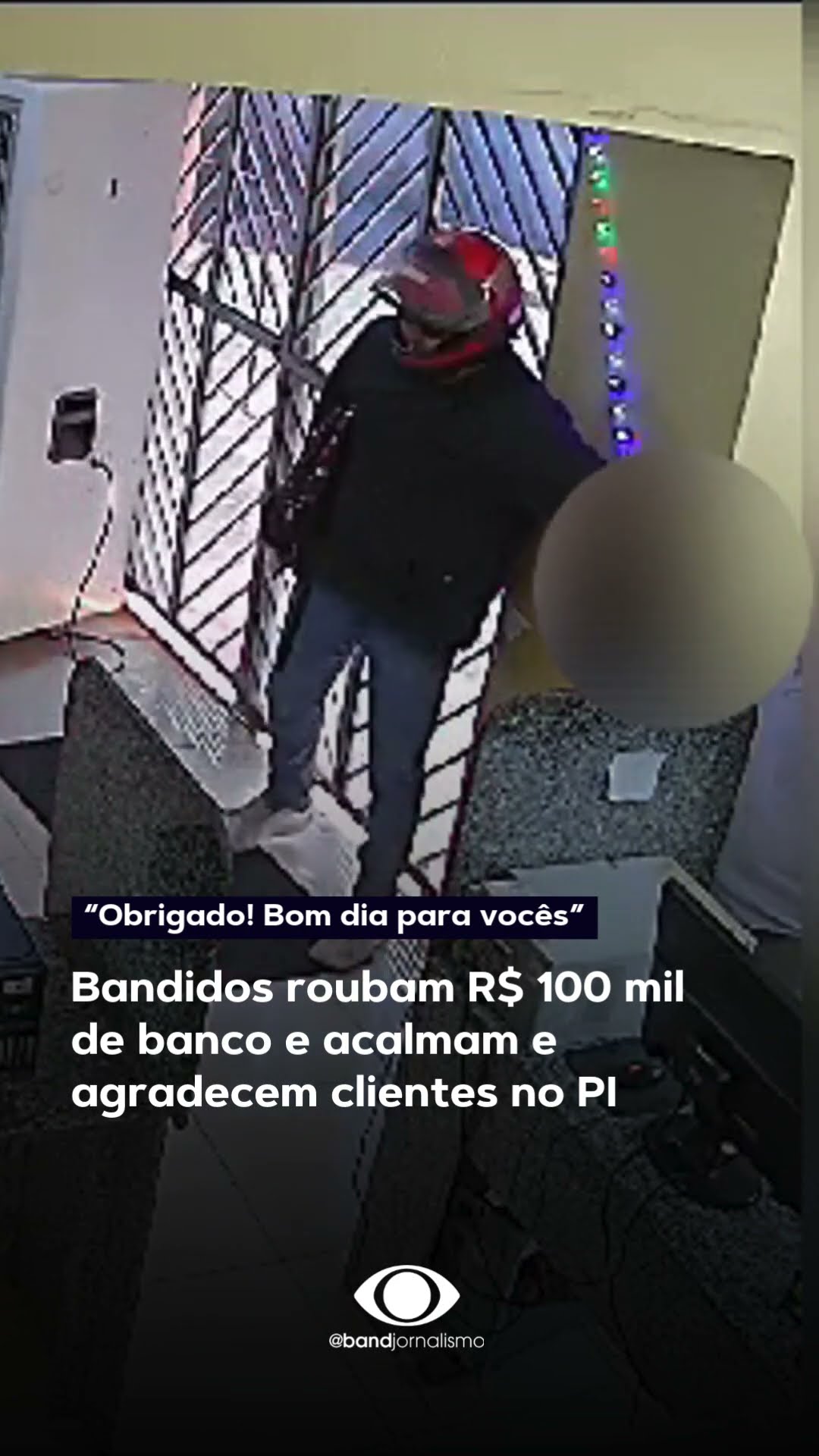 Bandidos roubam R$ 100 mil de banco e acalmam e agradecem clientes no Piauí #shorts