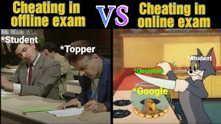 Students during online exam VS during offline exam  {part 2} ( TOM AND JERRY FUNNY MEME 😂🤣)