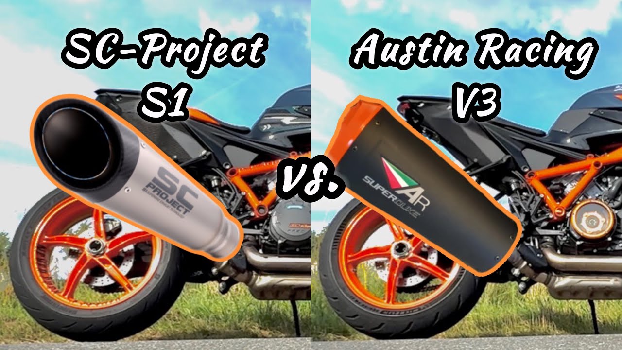 Austin Racing V3 vs. SC-Project S1 / KTM 1290 Superduke R - YouTube