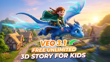 Veo 3.1 Free video generator unlimited- How to Create 3D Story Animation For Kids with Veo 3.1 Free