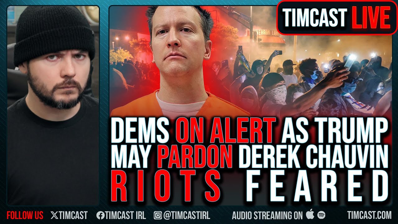 Democrats ON ALERT As Trump May PARDON Derek Chauvin, RIOTS Feared