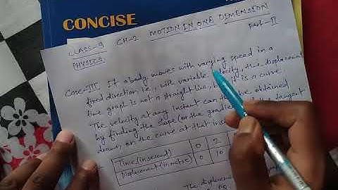 Displacement time graph of variable velocity(PART 2)