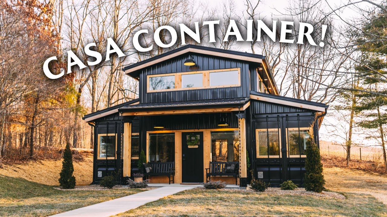 ¡Casa container de 83 m² con cancha de baloncesto! | ¡Recorrido por Casa Container de Airbnb!