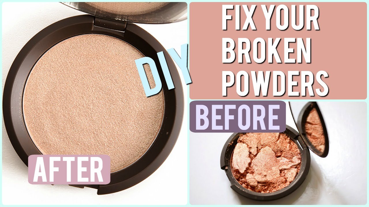 DIY⎜FIX YOUR BROKEN MAKEUP POWDERS YouTube