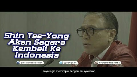 Shin Tae-Yong Akan Segera Kembali Ke Indonesia