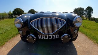 I drove Paul's 1955 Austin Healey 100 Le Mans