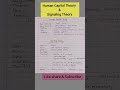 Human Capital Theory &amp; Signaling Theory @VidyarthiSite #ugcnetstudymaterial #ugcneteducation