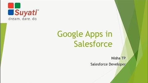 Google apps in salesforce