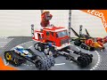 LEGO City Fire Truck STOP MOTION Experimental Steamroller, Dump Truck, Police Cars Toy for Kids