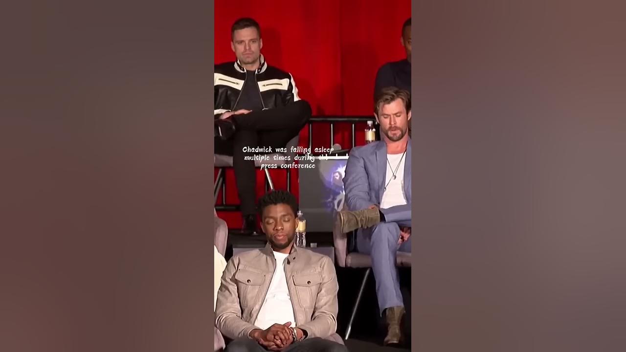 Chadwick fall asleep during conference.🥺🥺 This is heartbreaking💔 #shorts #chadwick