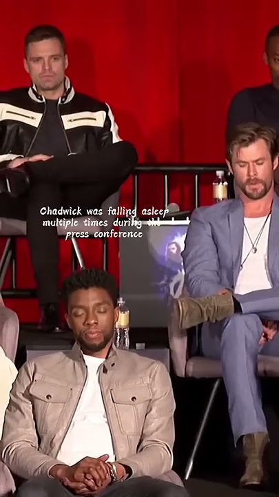 Chadwick fall asleep during conference.🥺🥺 This is heartbreaking💔 #shorts #chadwick