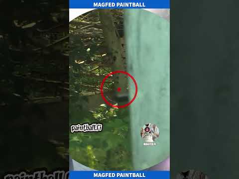 Barrel Hit With Roundball - Slow Motion Paintball - Magfed Paintball #shorts  #magfedpaintball