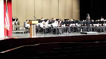 Henry Middle School Concert Band pre-UIL practice, Storm Mountain Jubilee by Carl Strommen