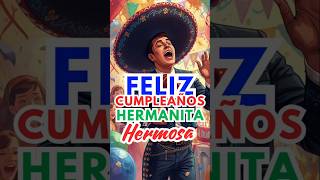 🎂 ¡FELIZ CUMPLEAÑOS HERMANITA HERMOSA! Mariachi Ranchero Las Mañanitas para mi Hermana #Shorts