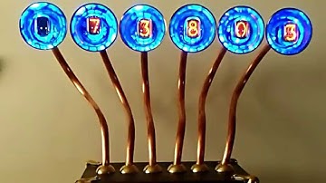 Six Digit IN-12 Nixie Steampunk Clock - "Curious Nixie"