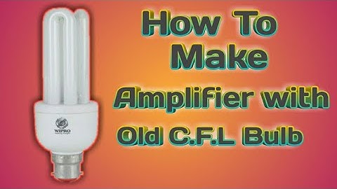 How to make Amplifier with old CFL Bulb 4202BD Transistor
