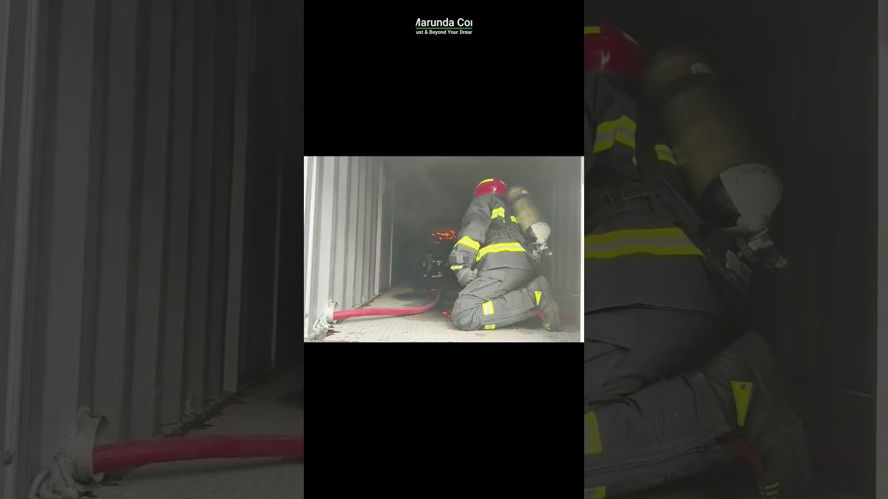 container fire simulation 40ft 