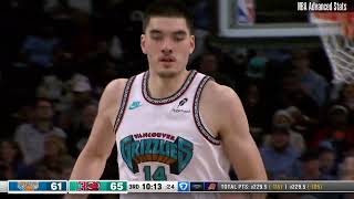Zach Edey 10 pts 11 reb 2 blk vs New York Knicks | 2025-02-28