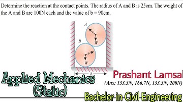 Calculation of Reaction force on the contact point of sphere| Applied Mechanics| Free Body Diagram|
